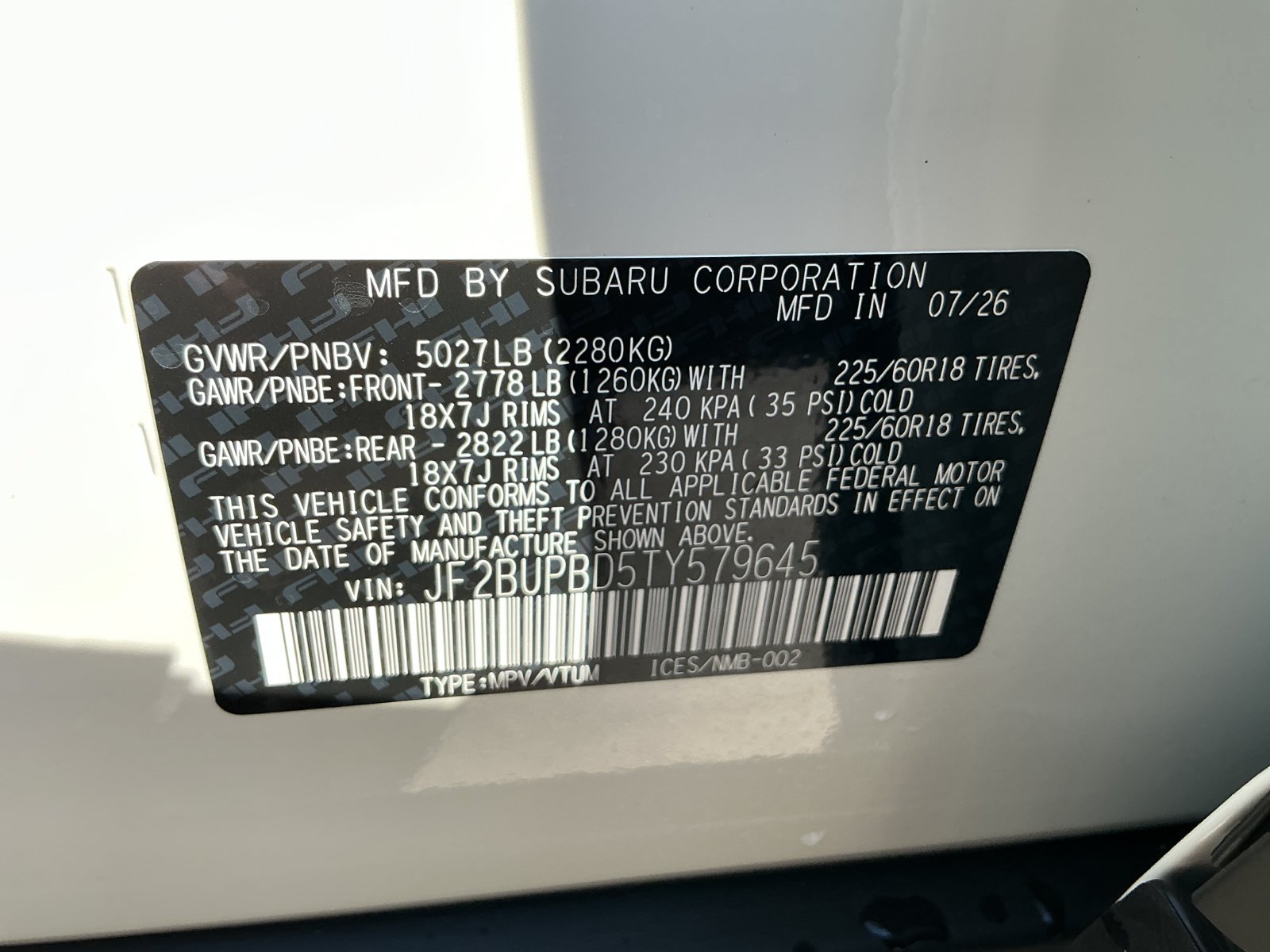 New 2026 Subaru Outback Premium AWD/4WD image 29