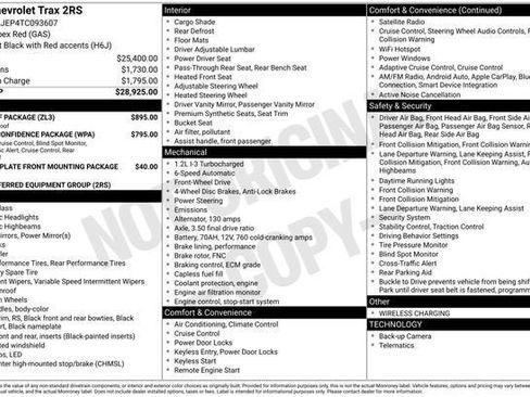 New 2026 Chevrolet Trax RS w/ Sunroof Package image 4