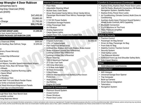 Used 2023 Jeep Wrangler Unlimited Rubicon w/ Cold Weather Group AWD/4WD image 33