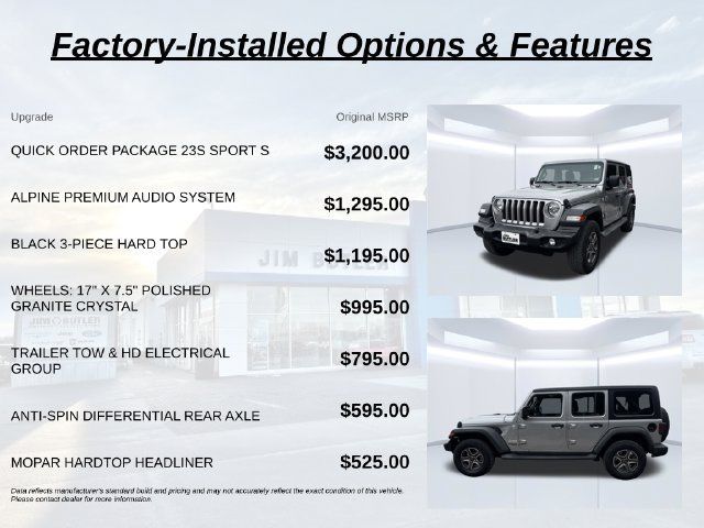 Used 2018 Jeep Wrangler Unlimited Sport S AWD/4WD image 2