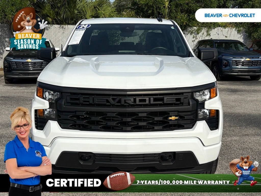 Used 2024 Chevrolet Silverado 1500 Custom AWD/4WD image 3