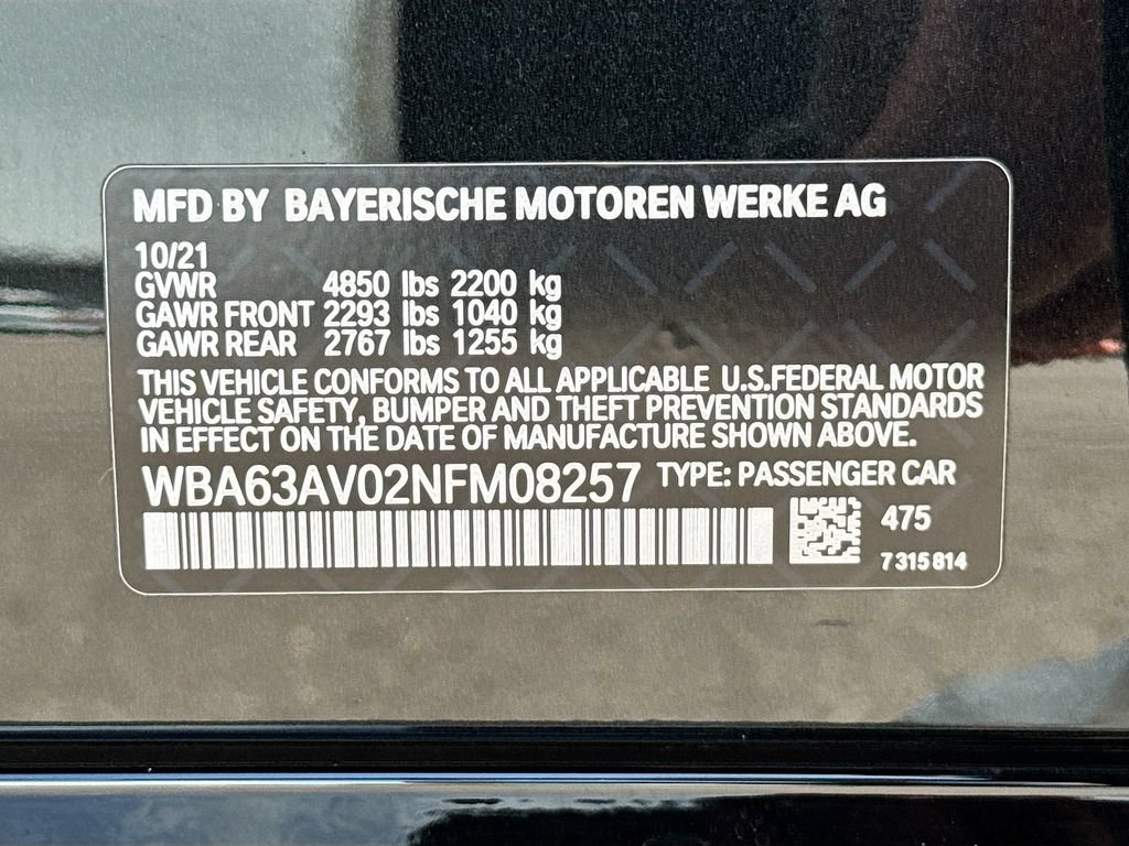 Used 2022 BMW 430i Gran Coupe w/ M Sport Package RWD image 35