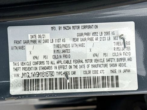 Used 2021 MAZDA MAZDA6 Carbon Edition image 31