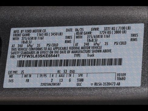 New 2025 Ford F150 XLT w/ Equipment Group 302A MID image 32