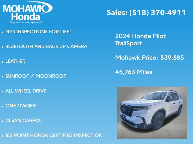 Certified 2024 Honda Pilot TrailSport image 8