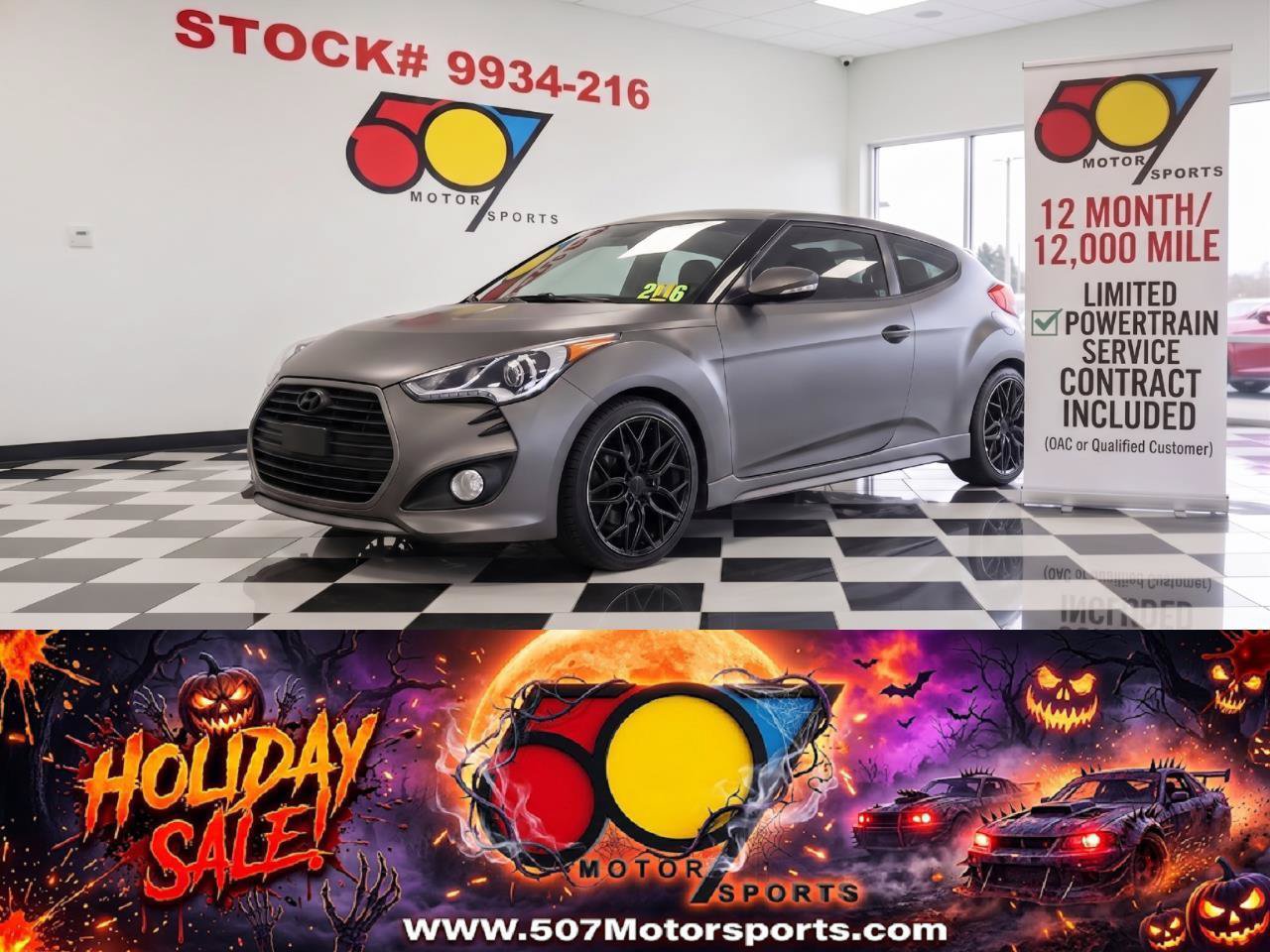 Used 2016 Hyundai Veloster Turbo w/ Option Group 04 FWD image 1
