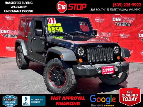 Used 2007 Jeep Wrangler Unlimited Rubicon w/ Dual Top Group AWD/4WD image 1