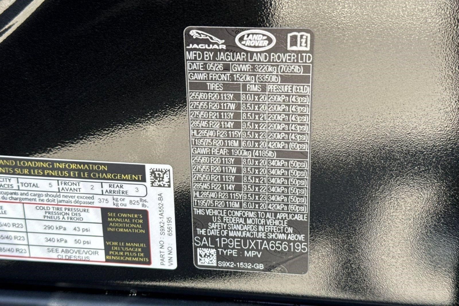 New 2026 Land Rover Range Rover Sport SE AWD/4WD image 26