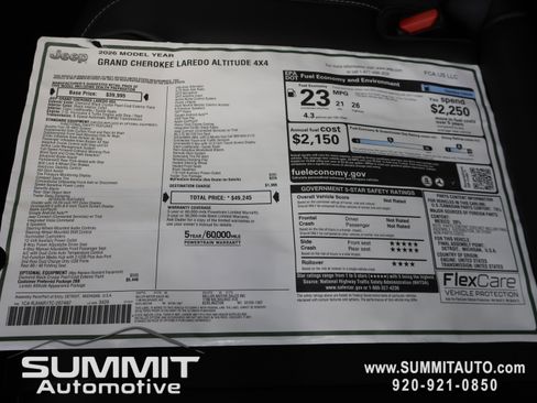New 2026 Jeep Grand Cherokee Altitude AWD/4WD image 36