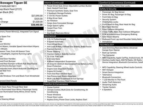 Used 2020 Volkswagen Tiguan SE FWD image 22