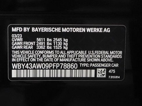 Used 2023 BMW i4 eDrive35 w/ Premium Package image 80