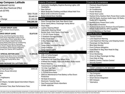 Used 2024 Jeep Compass Latitude w/ Sun and Sound Group AWD/4WD image 5