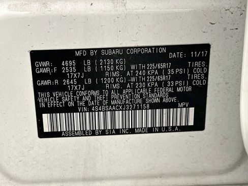 Used 2018 Subaru Outback 2.5i AWD/4WD image 12