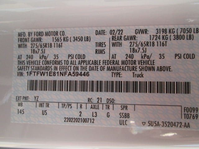 Used 2022 Ford F150 XLT w/ Equipment Group 302A High AWD/4WD image 30
