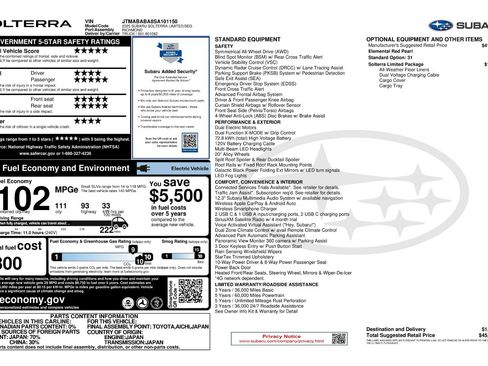 Used 2025 Subaru Solterra Limited w/ Limited Package image 12