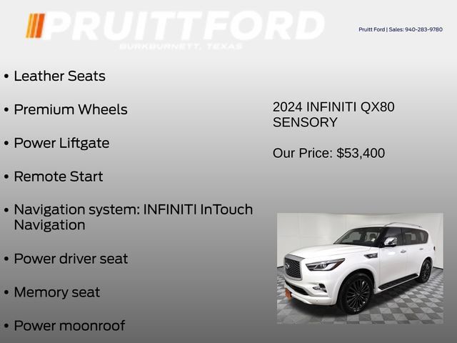 Used 2024 INFINITI QX80 Sensory w/ Cargo Package AWD/4WD image 13