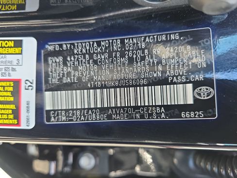 Used 2018 Toyota Camry SE image 33