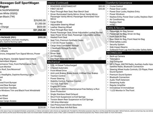 Used 2015 Volkswagen Golf TDI SE w/ Lighting Package FWD image 2