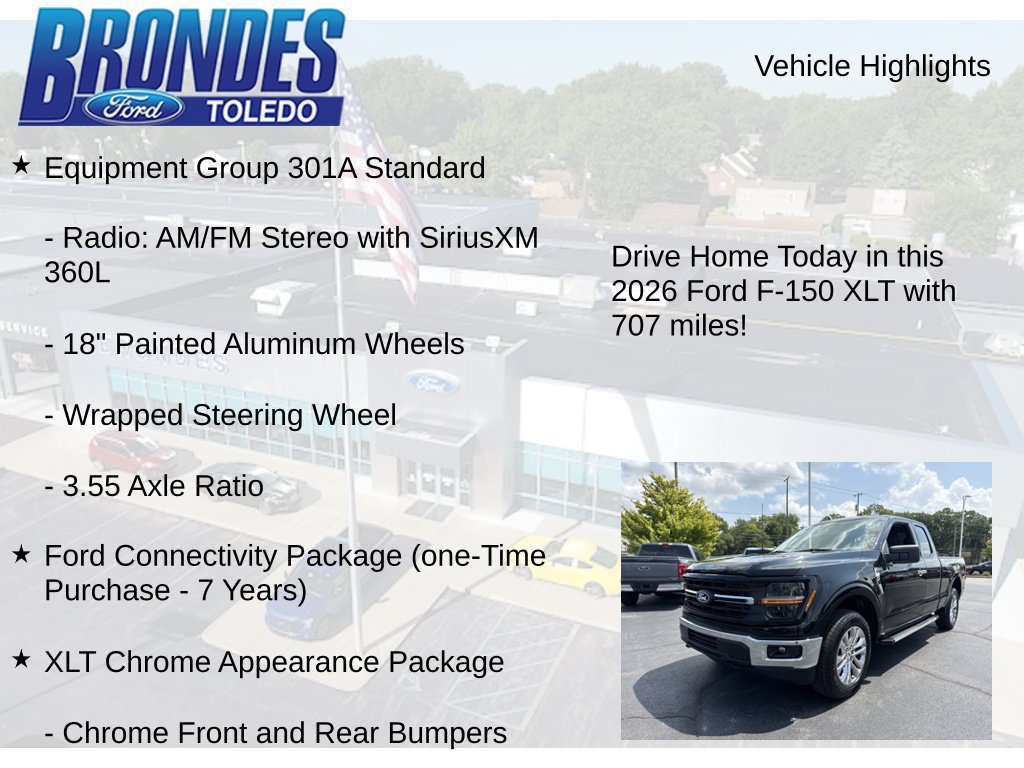 Used 2026 Ford F150 XLT w/ XLT Chrome Appearance Package AWD/4WD image 12