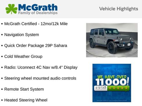 Used 2023 Jeep Wrangler Unlimited Sahara w/ Cold Weather Group image 5