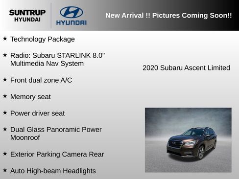 Used 2020 Subaru Ascent Limited w/ Technology Package AWD/4WD image 6