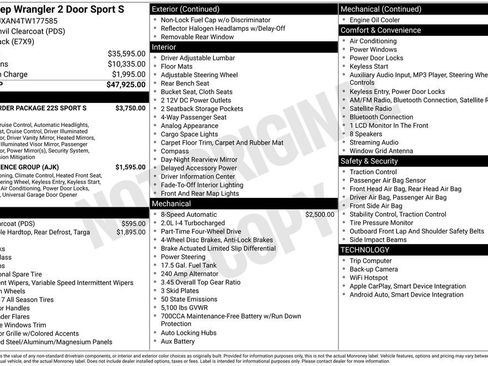 New 2026 Jeep Wrangler Sport AWD/4WD image 22