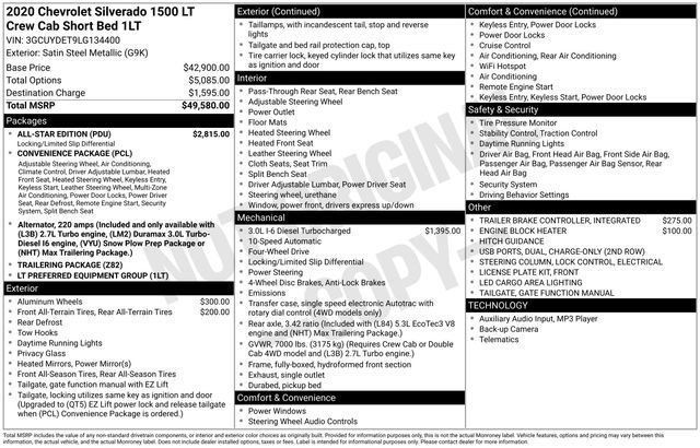 Used 2020 Chevrolet Silverado 1500 LT w/ All-Star Edition AWD/4WD image 5
