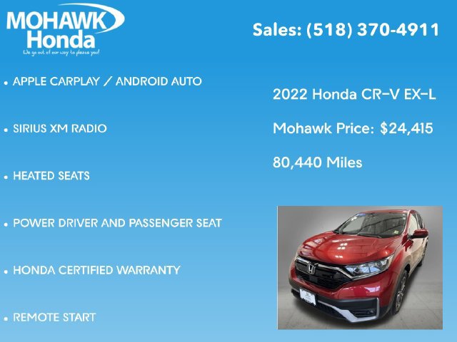 Certified 2022 Honda CR-V EX-L image 16
