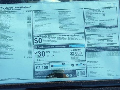 New 2026 BMW 530i xDrive w/ Executive Package image 2