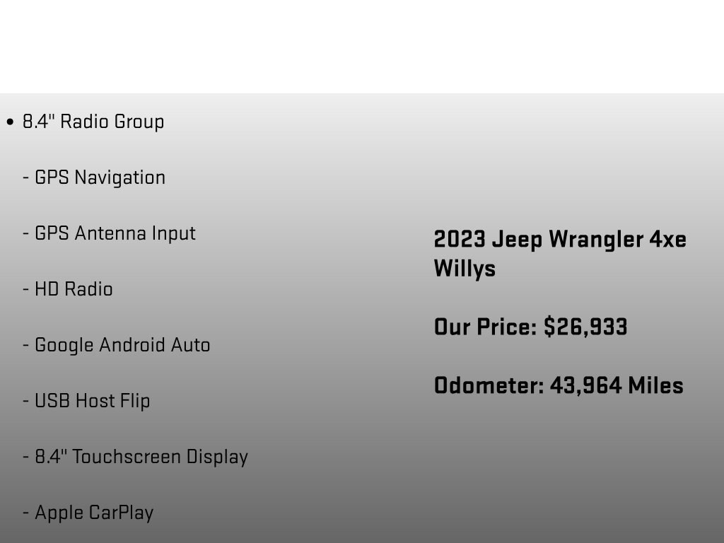 Used 2023 Jeep Wrangler Unlimited w/ Sun & Screen Package AWD/4WD image 24