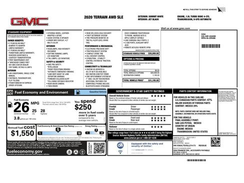 Used 2020 GMC Terrain SLE image 2