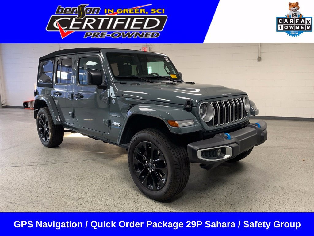 Used 2024 Jeep Wrangler Unlimited Sahara w/ Technology Group AWD/4WD image 1