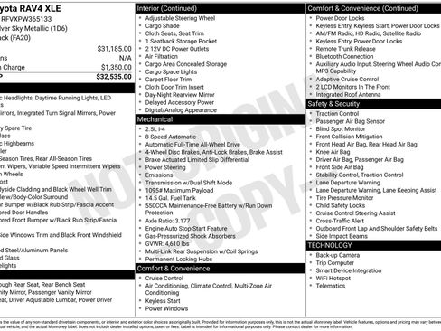 Used 2023 Toyota RAV4 XLE image 1