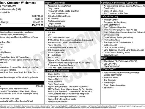 Certified 2026 Subaru Crosstrek 2.5i Wilderness AWD/4WD image 10