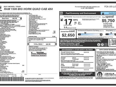 Used 2021 RAM 1500 Big Horn AWD/4WD image 20