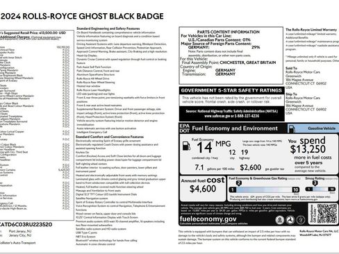 Certified 2024 Rolls-Royce Ghost Black Badge image 47