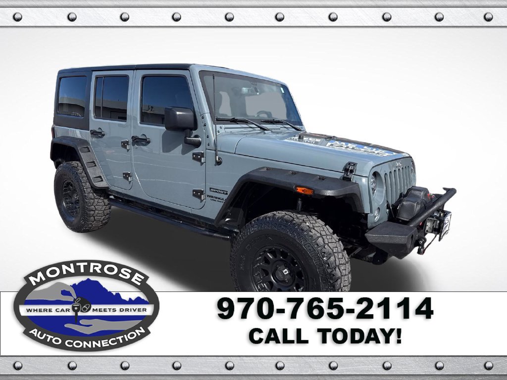 Used 2015 Jeep Wrangler Unlimited Sport w/ Quick Order Package 23S AWD/4WD 360° Tour
