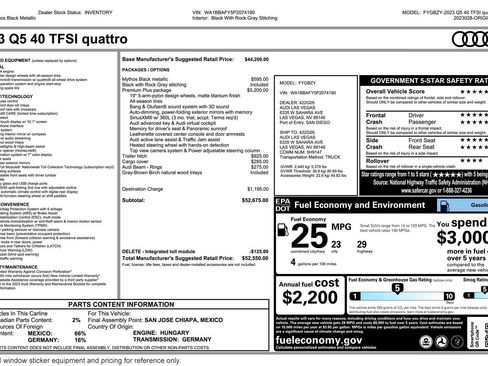 Used 2023 Audi Q5 2.0T Premium Plus w/ Premium Plus Package image 2