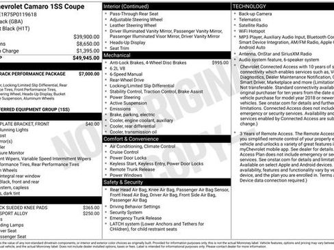 Used 2023 Chevrolet Camaro SS RWD image 2