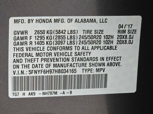 Used 2017 Honda Pilot Touring image 33