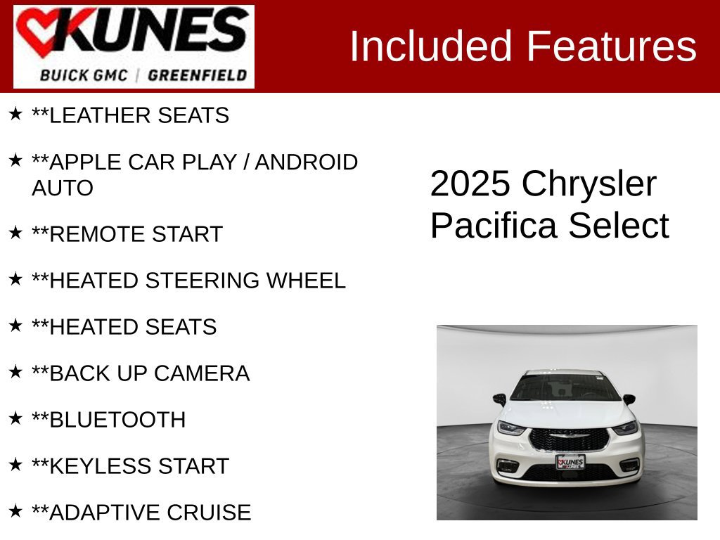 Used 2025 Chrysler Pacifica Select FWD image 2