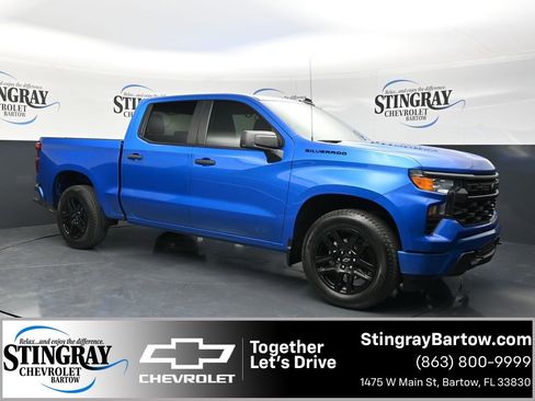 Certified 2023 Chevrolet Silverado 1500 Custom w/ LPO, Dark Essentials Package RWD image 1