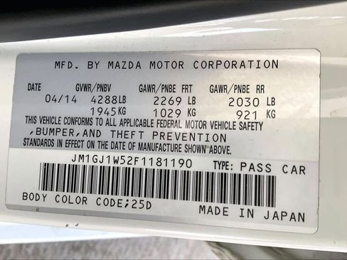 Used 2015 MAZDA MAZDA6 Grand Touring w/ GT Technology Package image 33