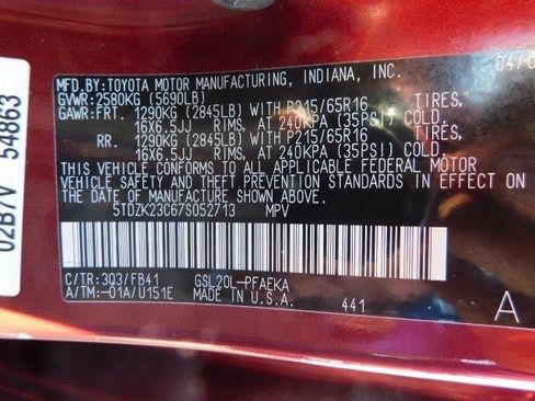 Used 2007 Toyota Sienna CE image 19