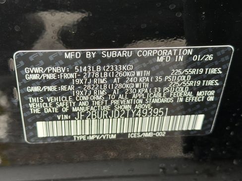 New 2026 Subaru Outback Touring XT image 27