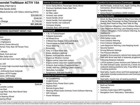 New 2026 Chevrolet TrailBlazer ACTIV AWD/4WD image 25