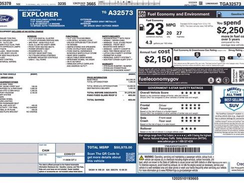 Used 2026 Ford Explorer Active w/ Active Comfort Package AWD/4WD image 3