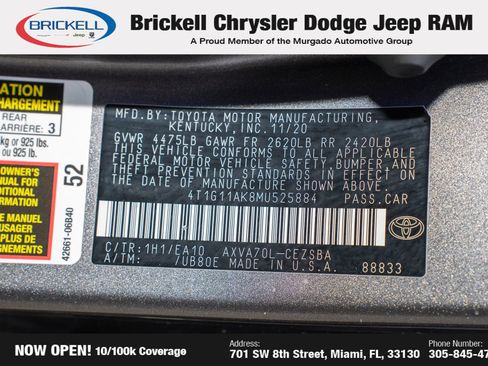 Used 2021 Toyota Camry SE image 36