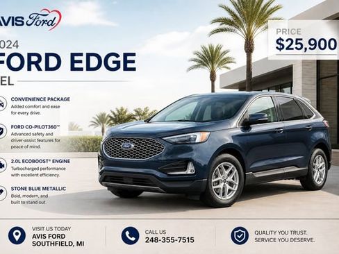 Certified 2024 Ford Edge SEL w/ Convenience Package AWD/4WD image 1