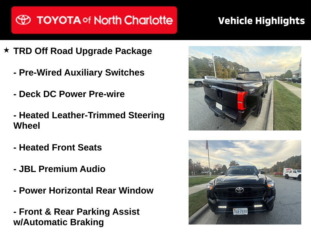 Used 2024 Toyota Tacoma TRD Off-Road w/ TRD Off Road Upgrade Package AWD/4WD image 4